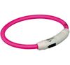 Trixie USB Flash Light Ring Collar Pink - Xsmall & Small
