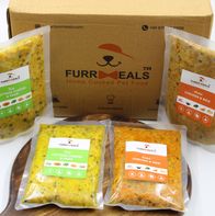 FurrMeals Extra Large Furry Weekly Chicken & Veg Plan (Herbed Chicken & Rice + Fresh Cottage Cheese & Peas) - 500 gm (Pack of 14)