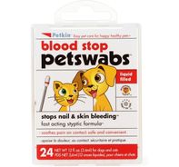 Petkin Blood Stop Petswabs - 24 Swabs